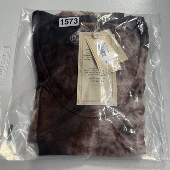 PrAna Ashlyn Sleeveless Tie-Dye Cotton Mini Dress in Espresso – Size M NWT - Picture 11 of 11